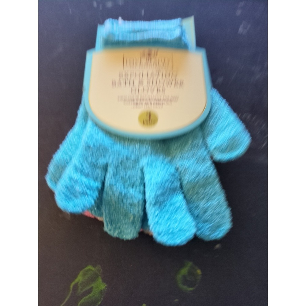 exfoliating Bath And Shower gloves Love Beauty 3 Pairs